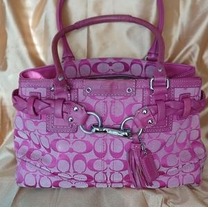 Used Coach Signature Hampton Satchel
